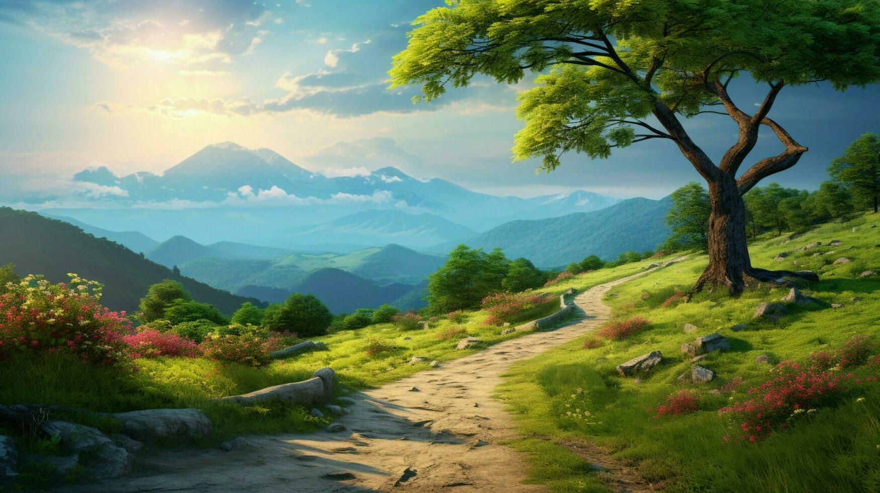 AI generated Nature Landscapes background 36184839 Stock Photo at Vecteezy