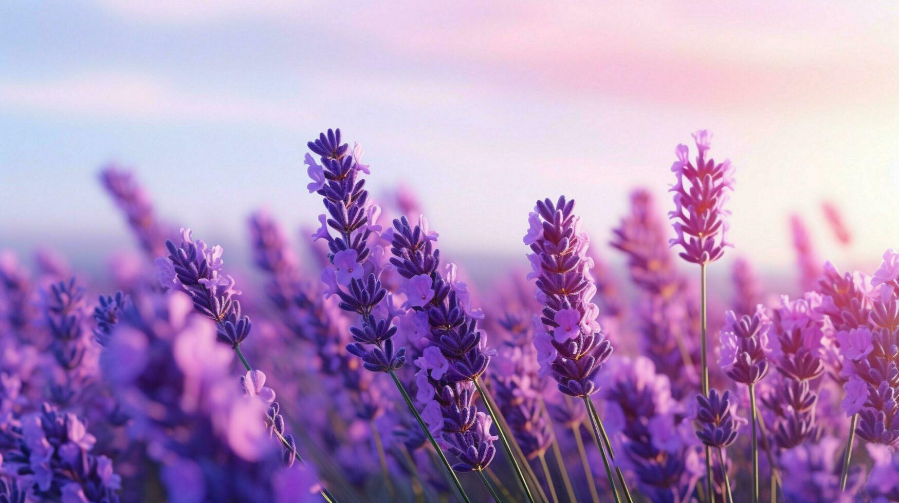 AI generated Lavender background photo