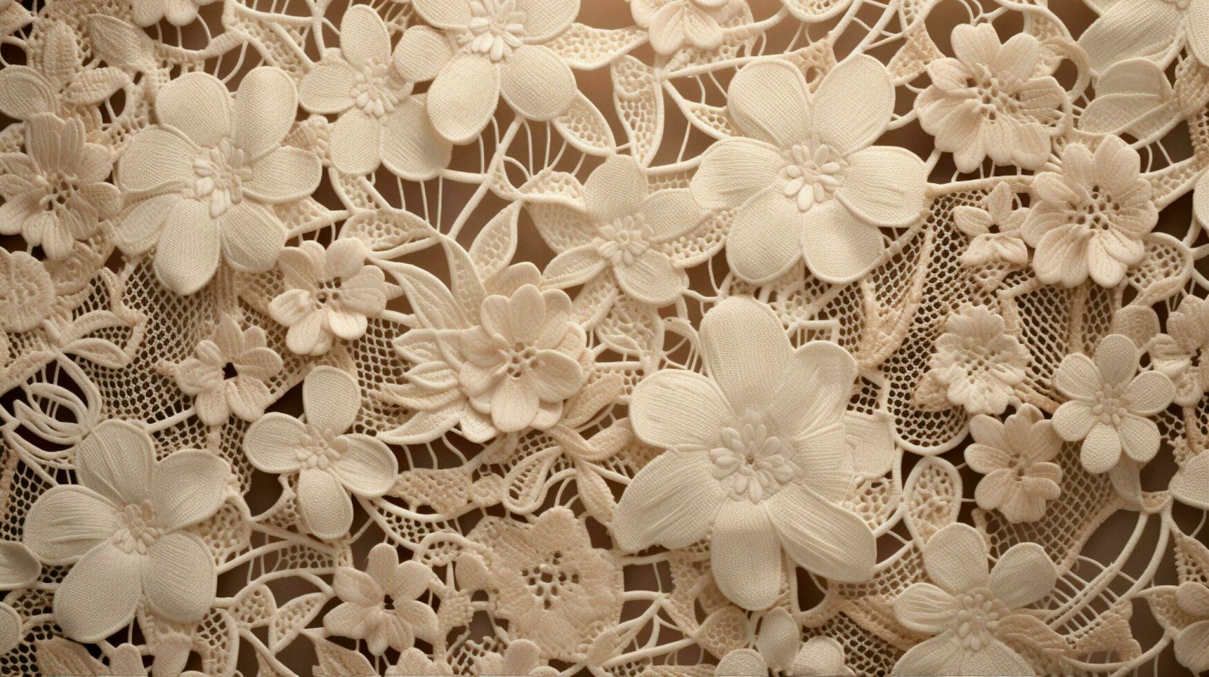 AI generated Lace Textures background photo