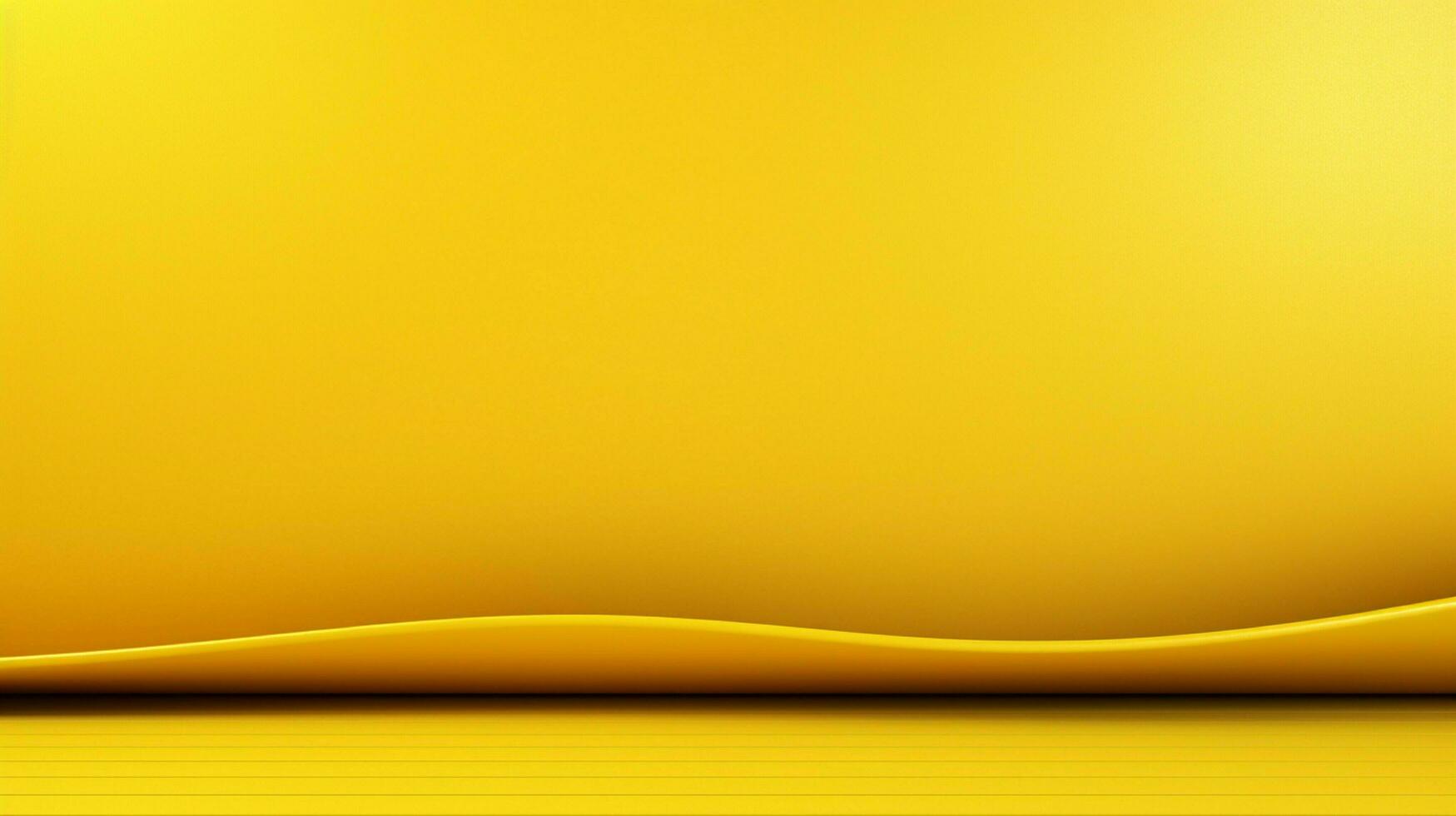 AI generated Yellow background photo