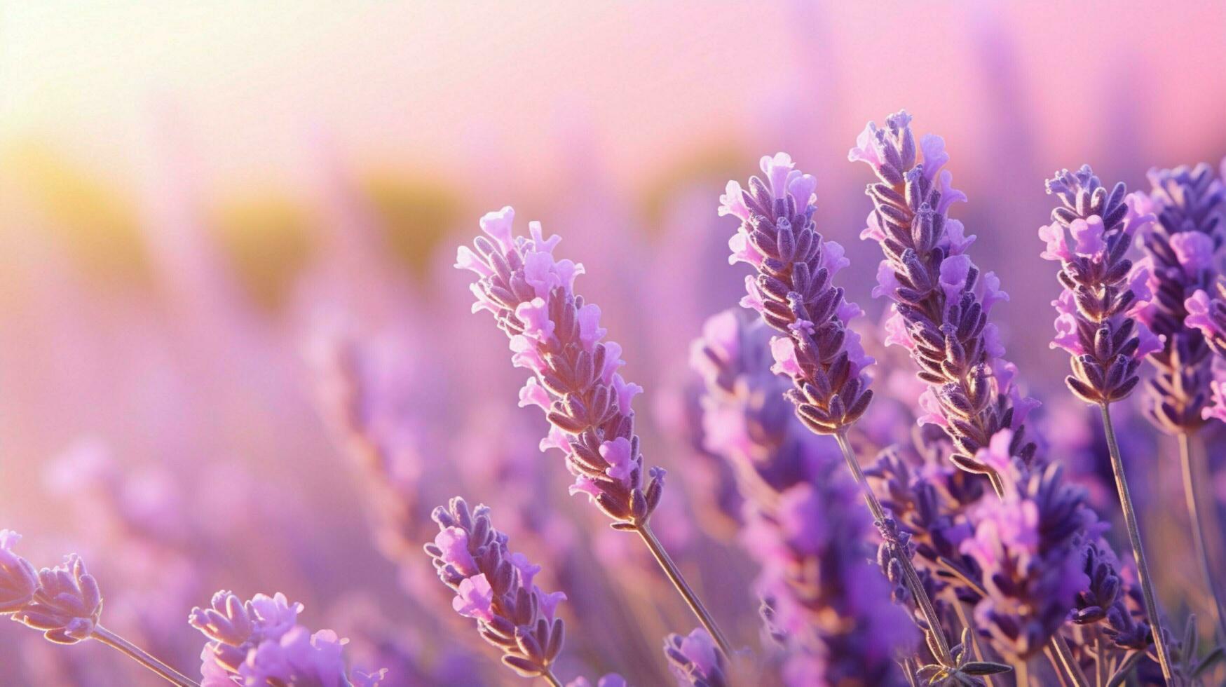 AI generated Lavender soft background photo