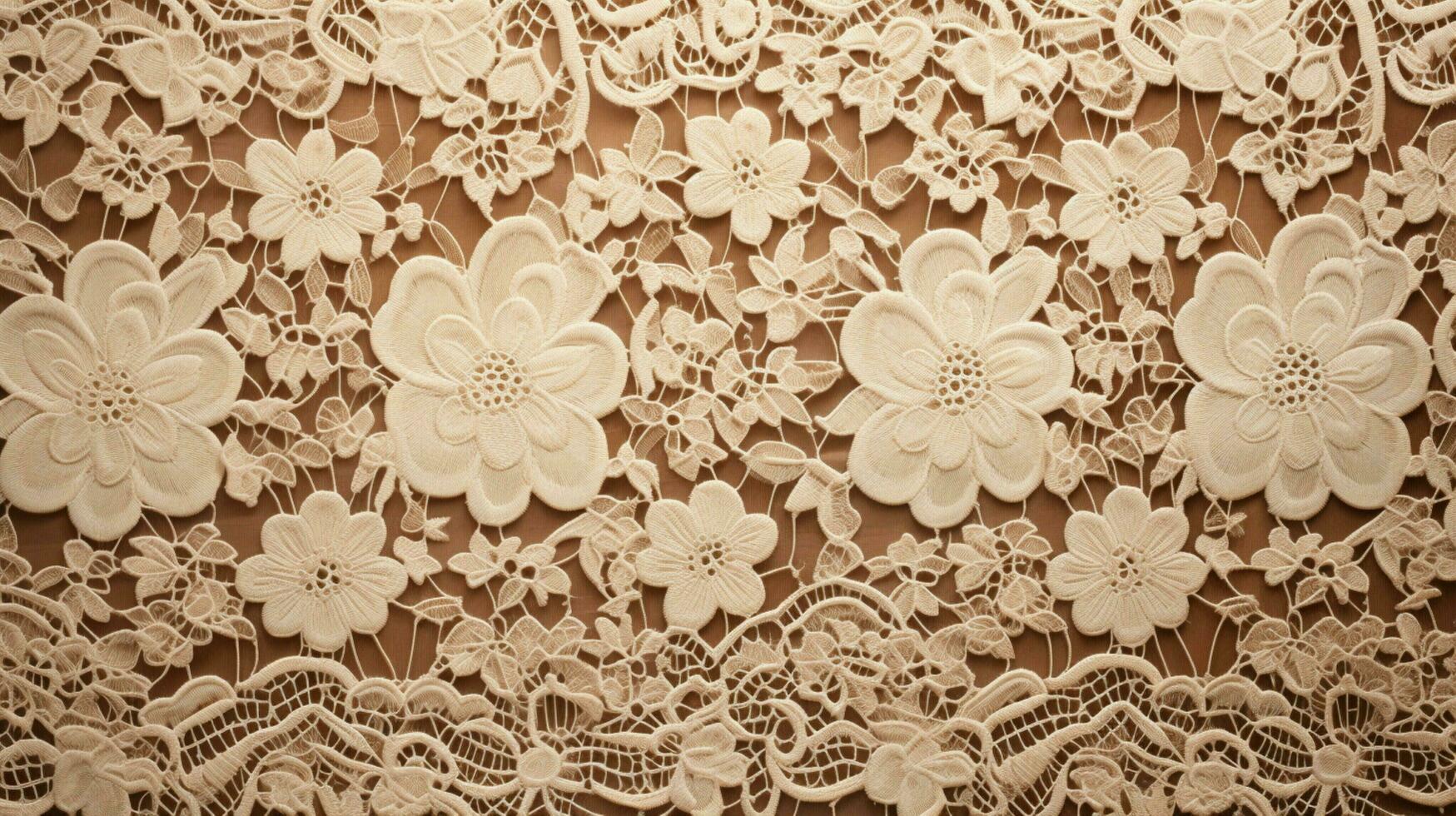 AI generated Lace Textures background photo