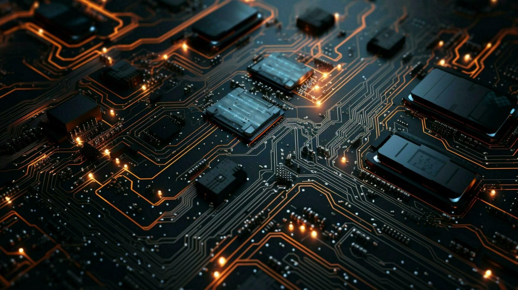 AI generated circuit board background photo