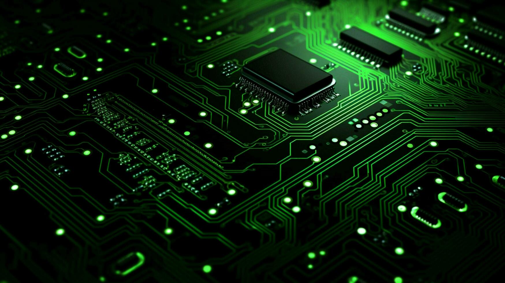 AI generated circuit board background photo