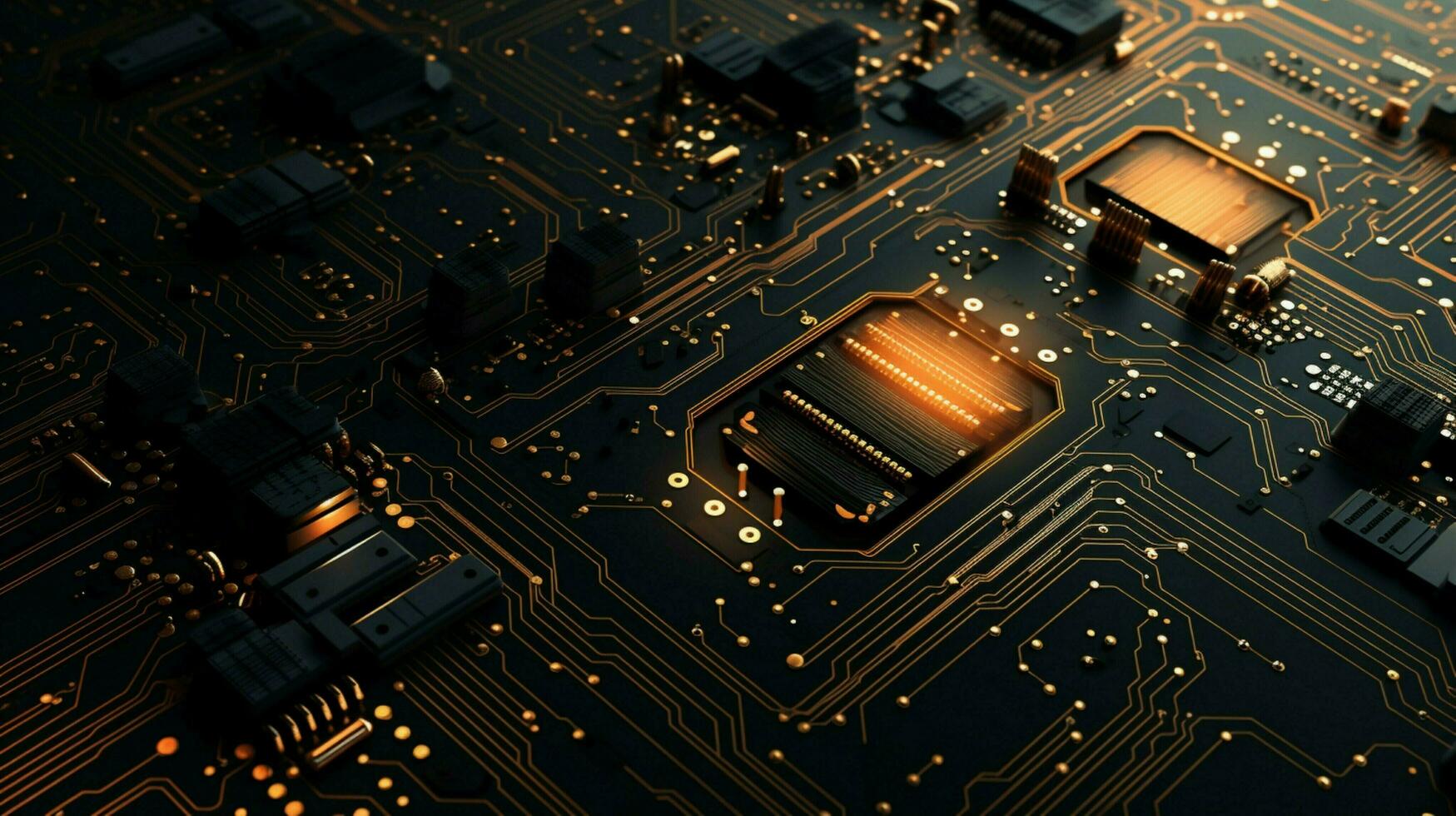 AI generated circuit board background photo