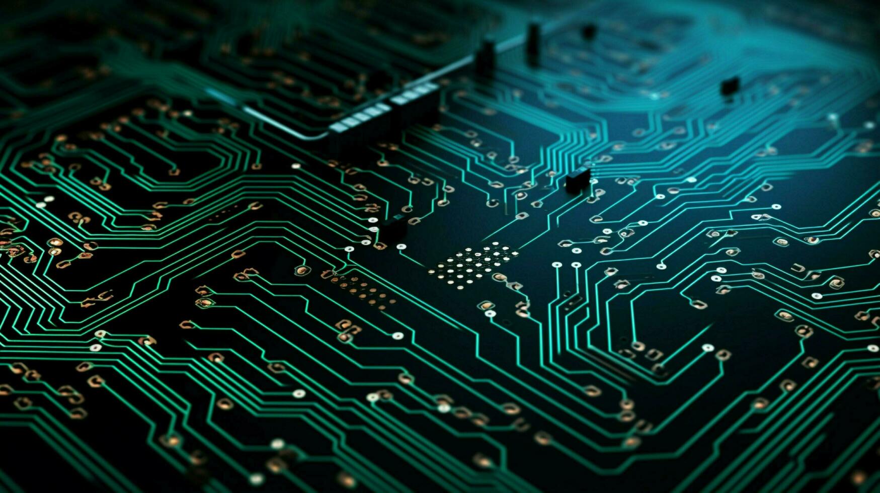 AI generated circuit board background photo