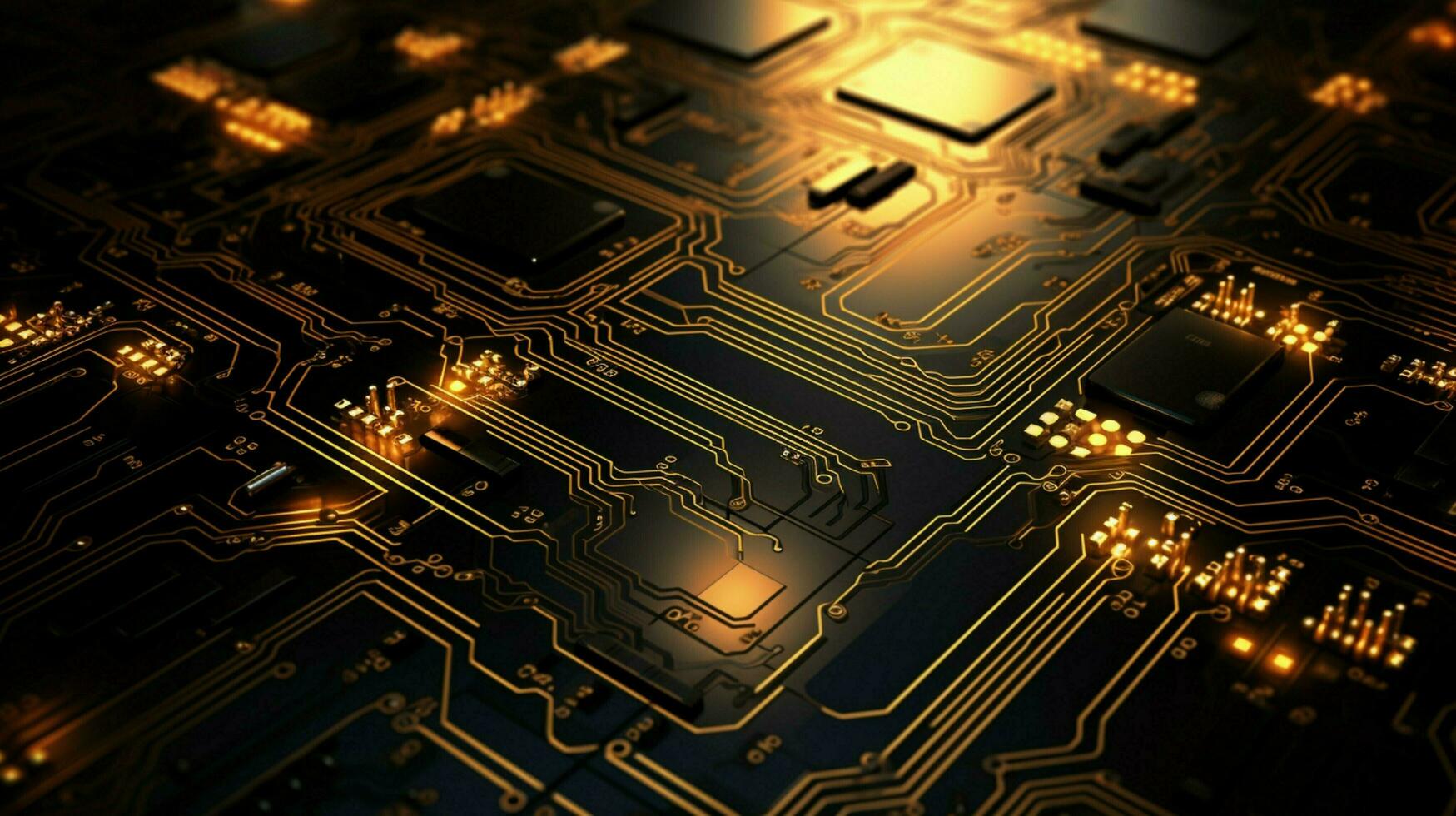 AI generated circuit board background photo