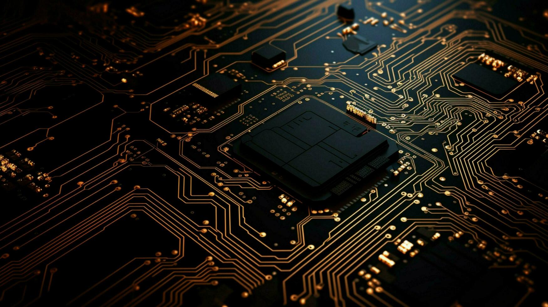 AI generated circuit board background photo