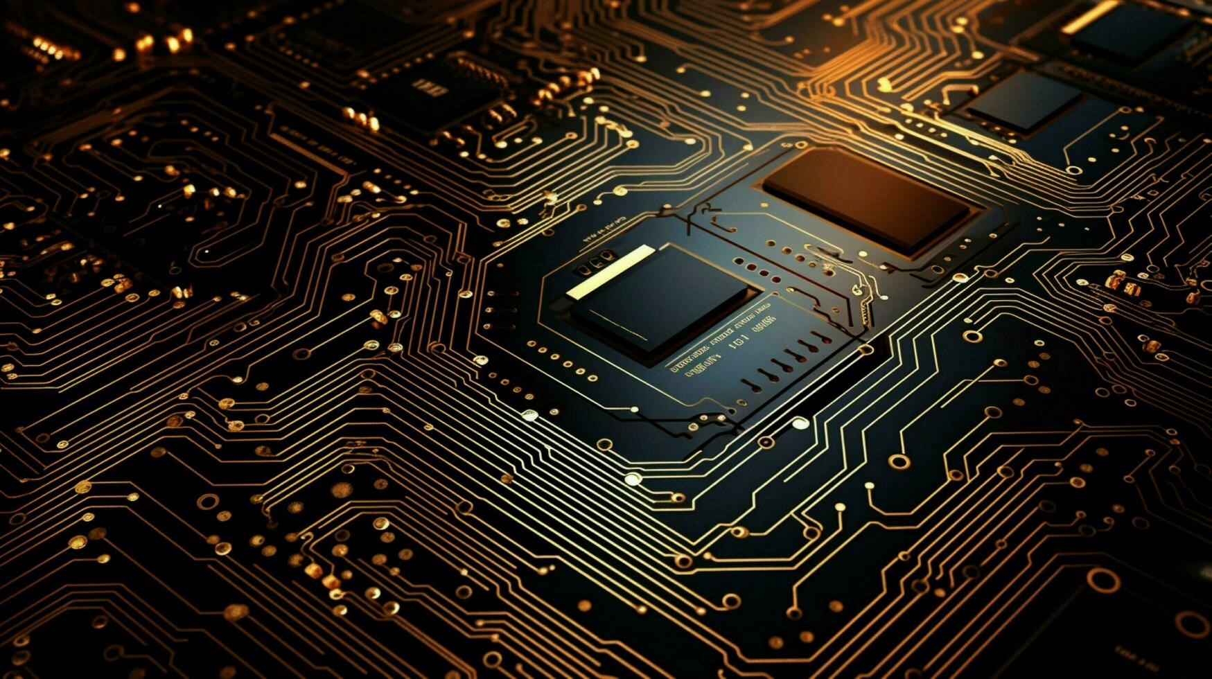 AI generated circuit board background photo