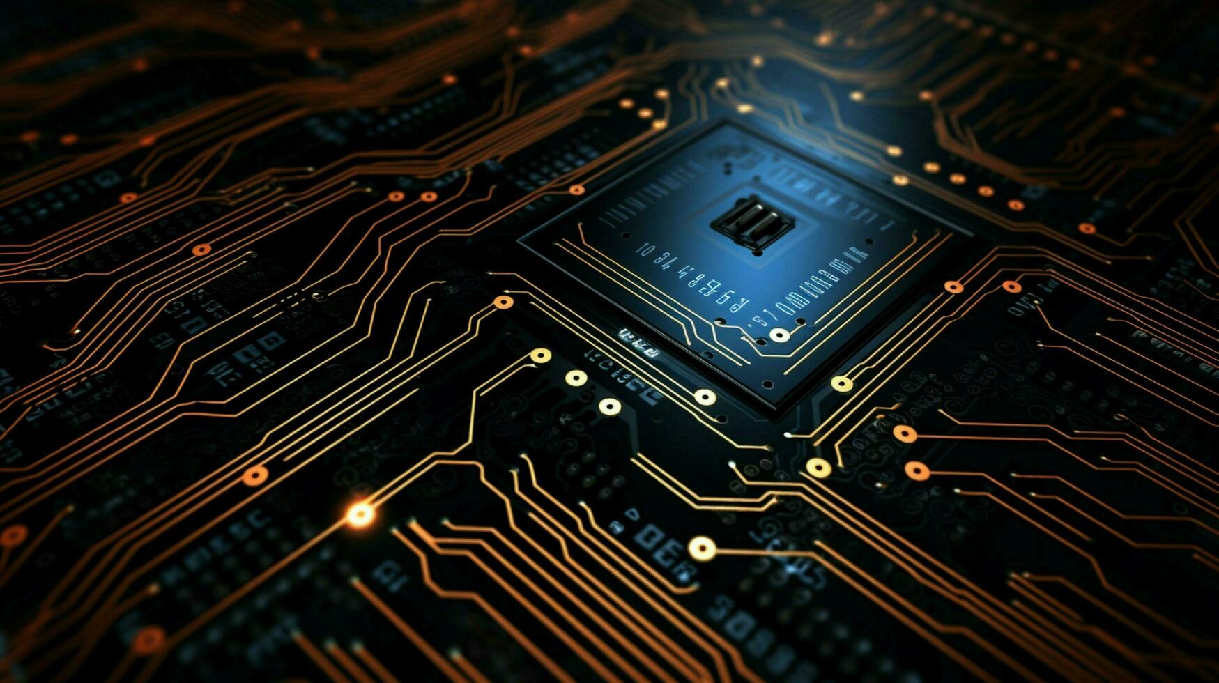 AI generated circuit board background photo