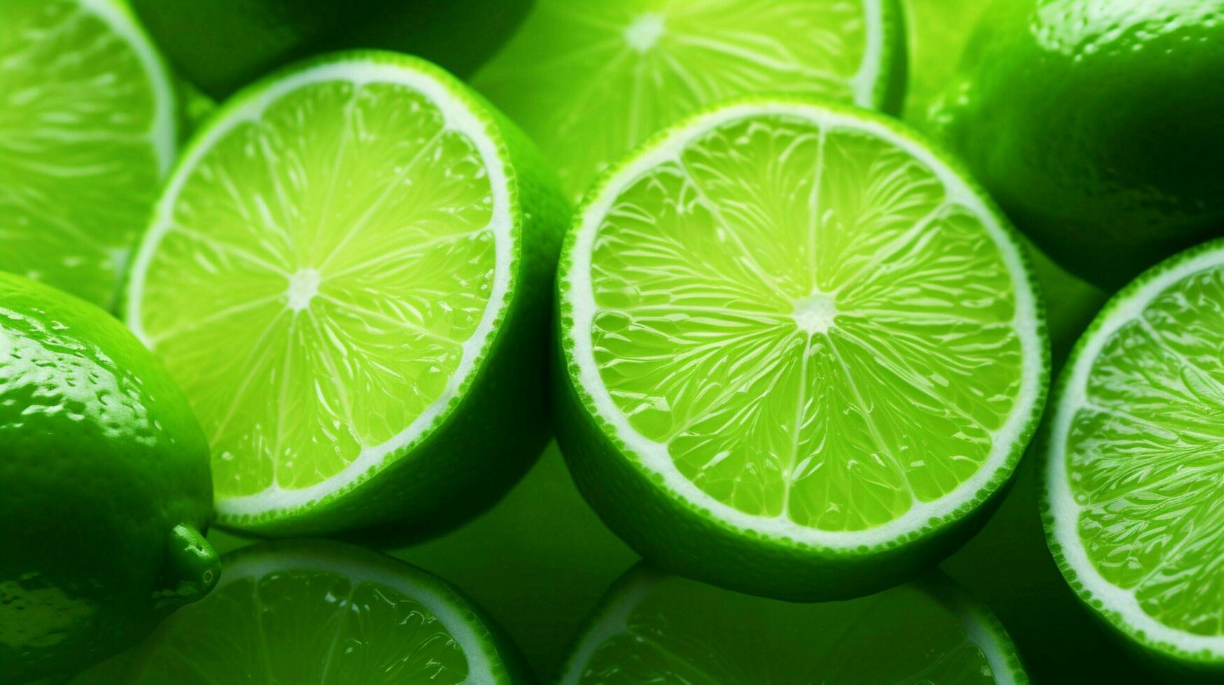 AI generated Lime green soft background photo