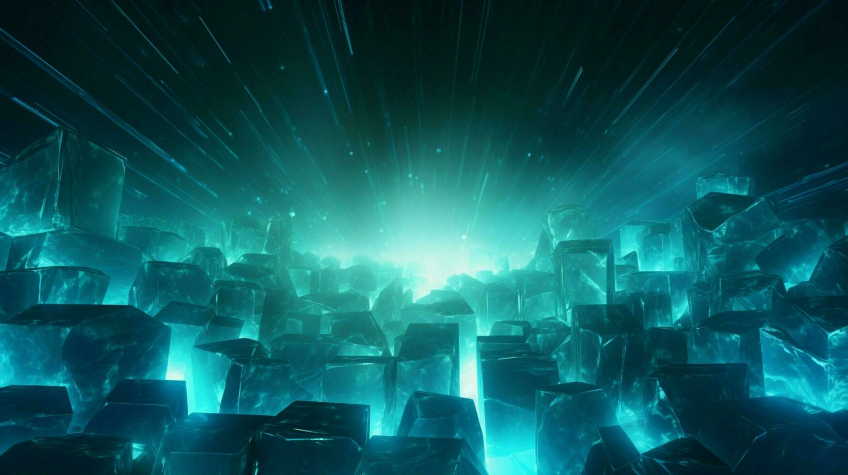 AI generated Cyan hard background photo