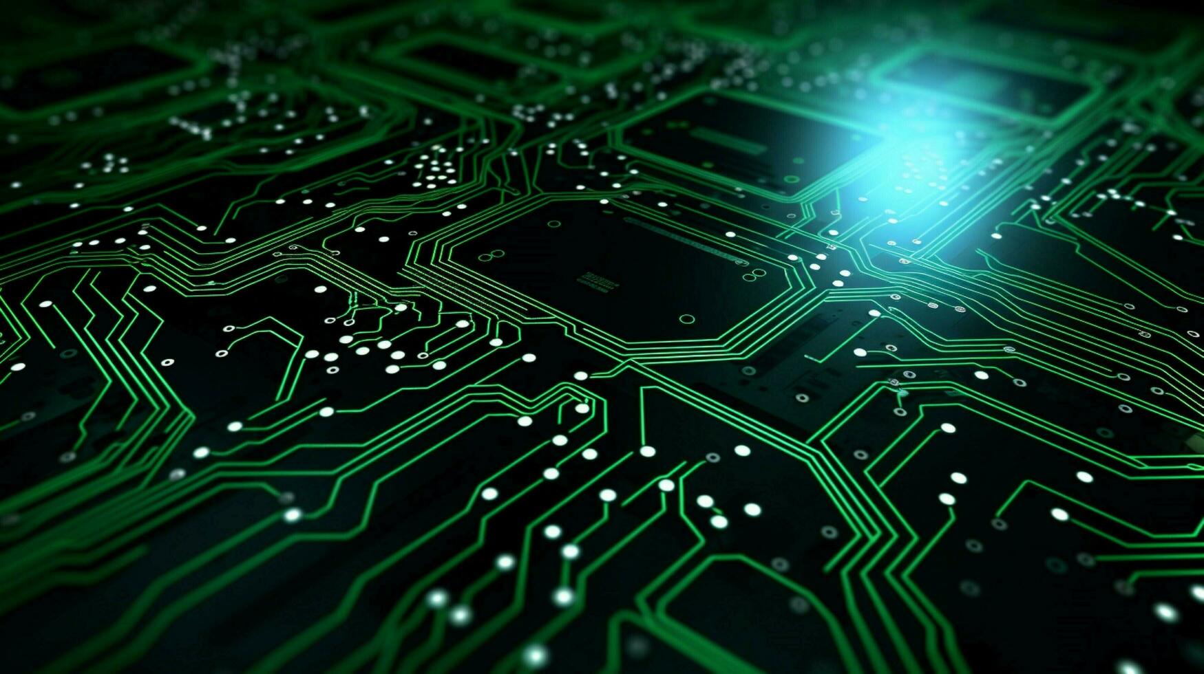 AI generated circuit board background photo
