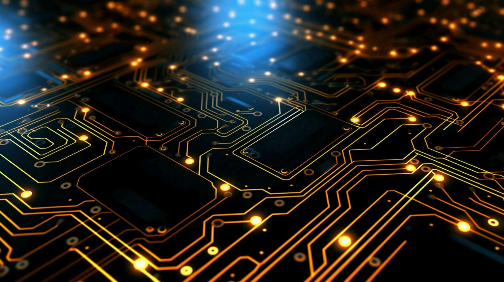 AI generated circuit board background photo