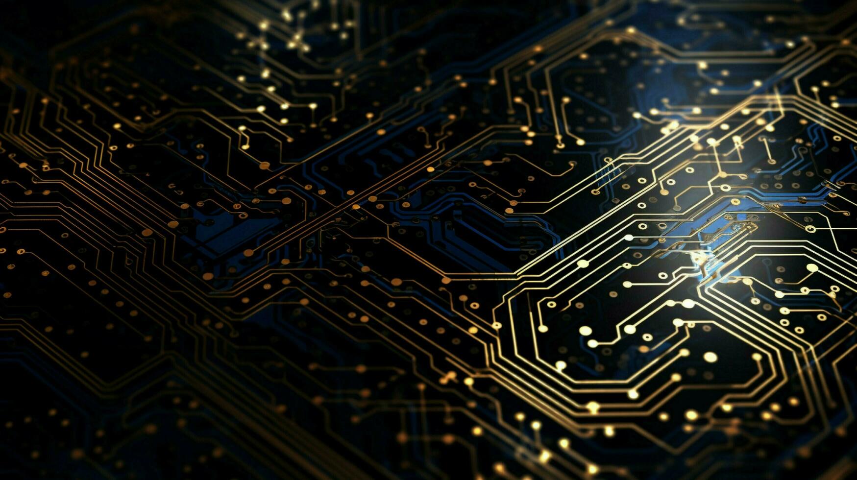 AI generated circuit board background photo