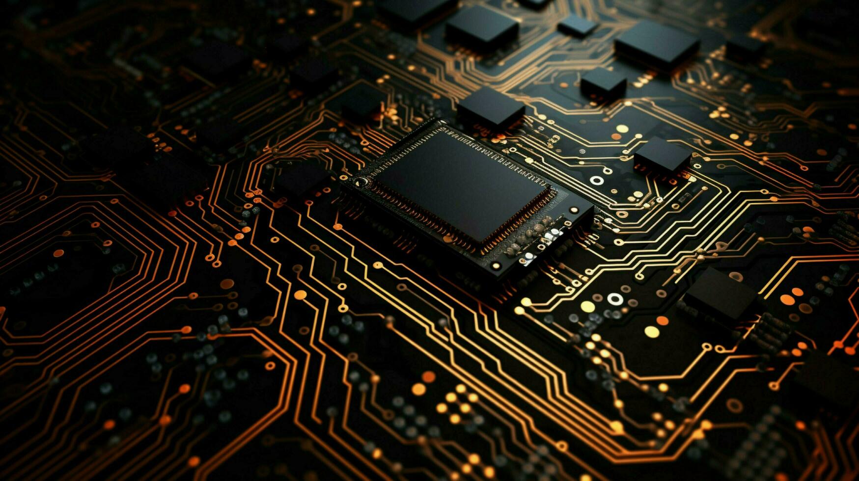 AI generated circuit board background photo