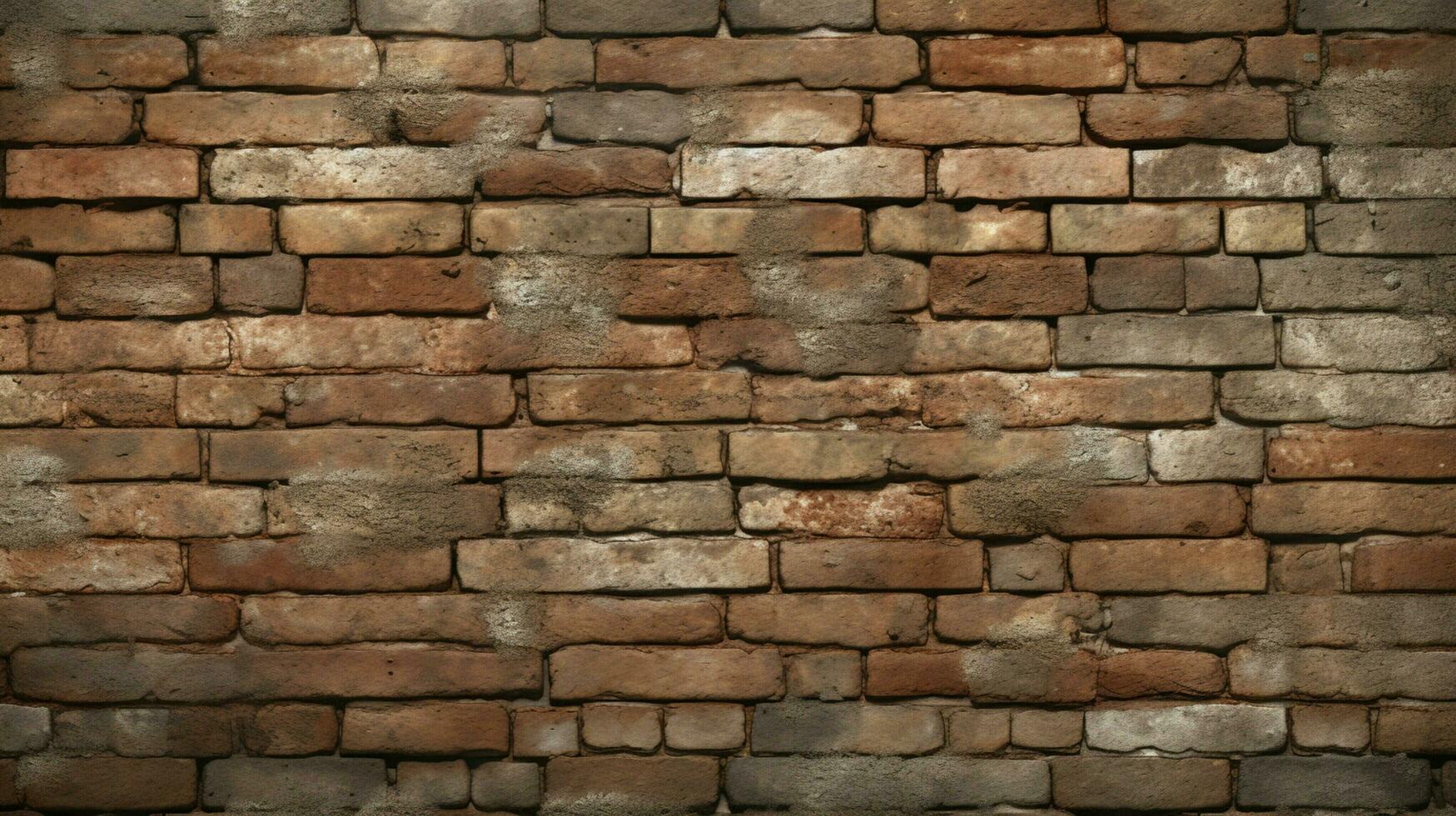 AI generated Bricks and Mortar Textures background photo