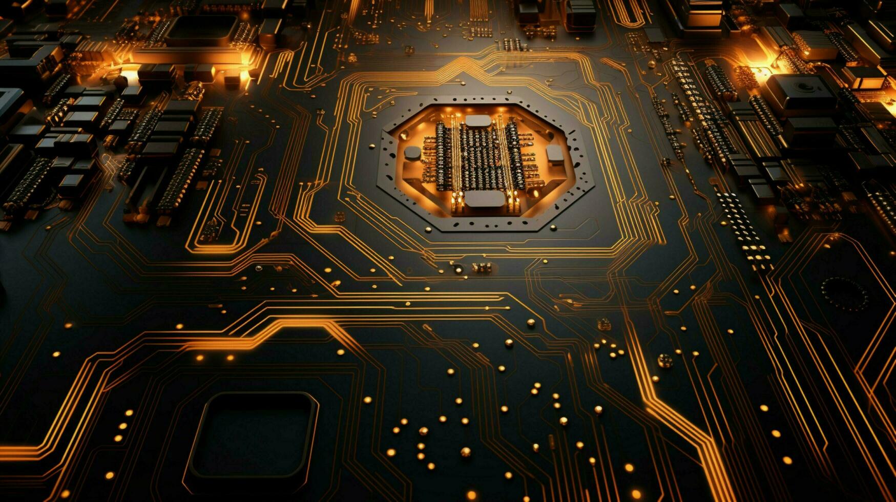 AI generated circuit board background photo