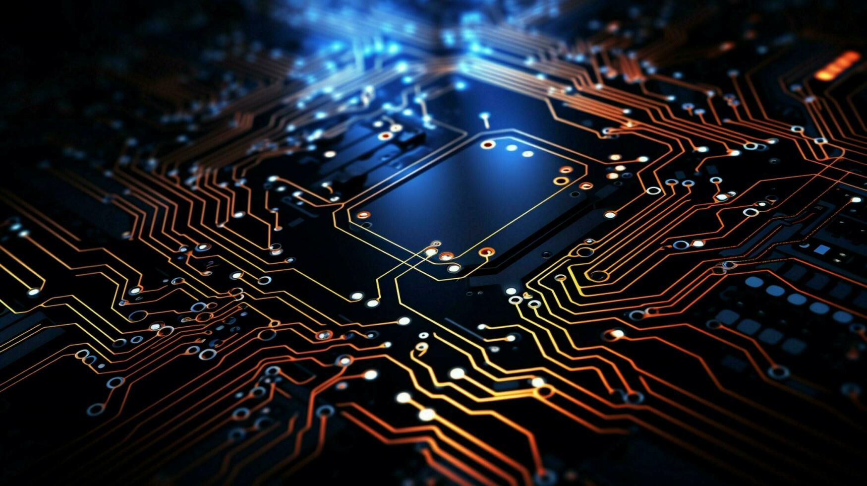 AI generated circuit board background photo