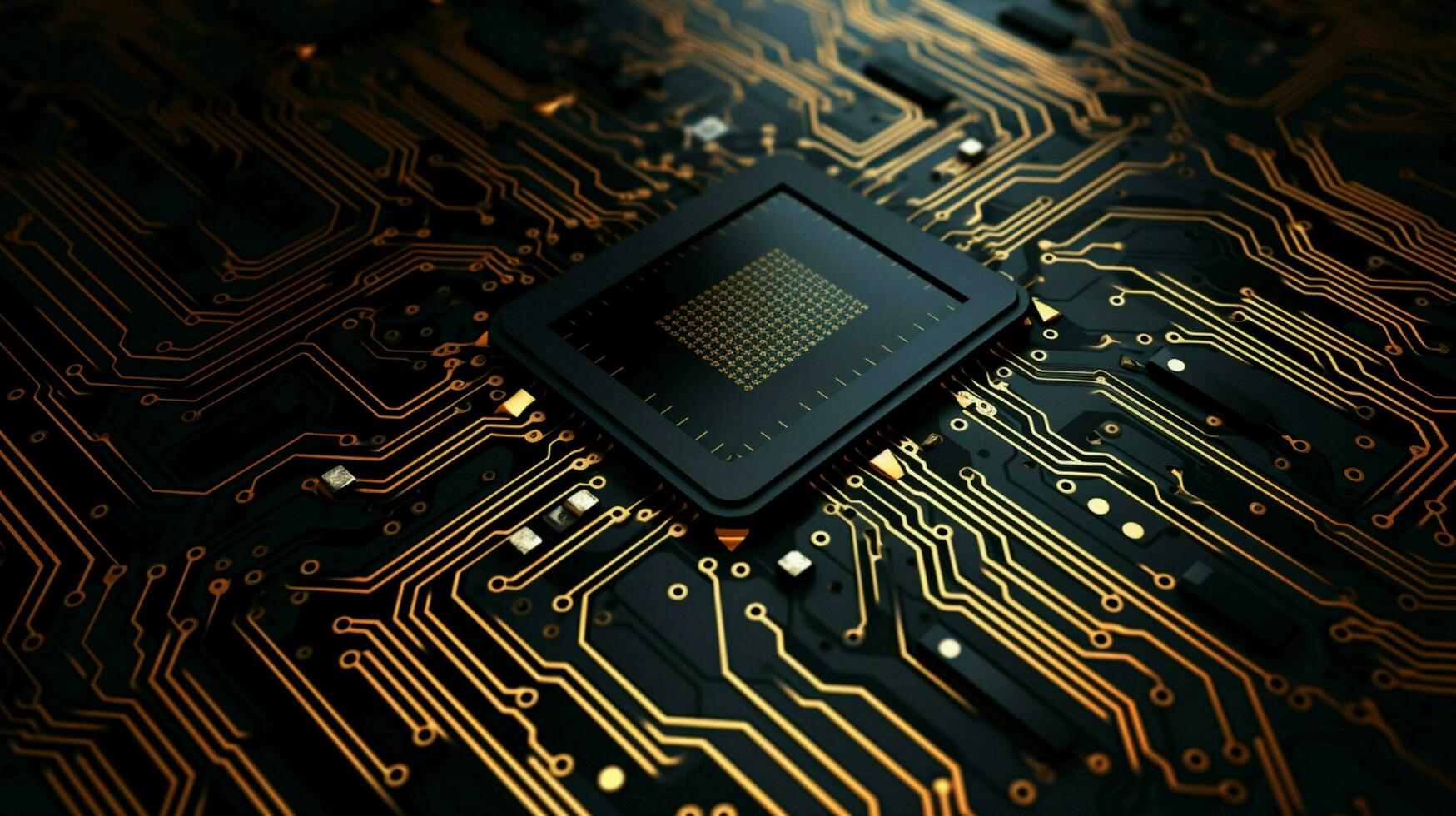 AI generated circuit board background photo