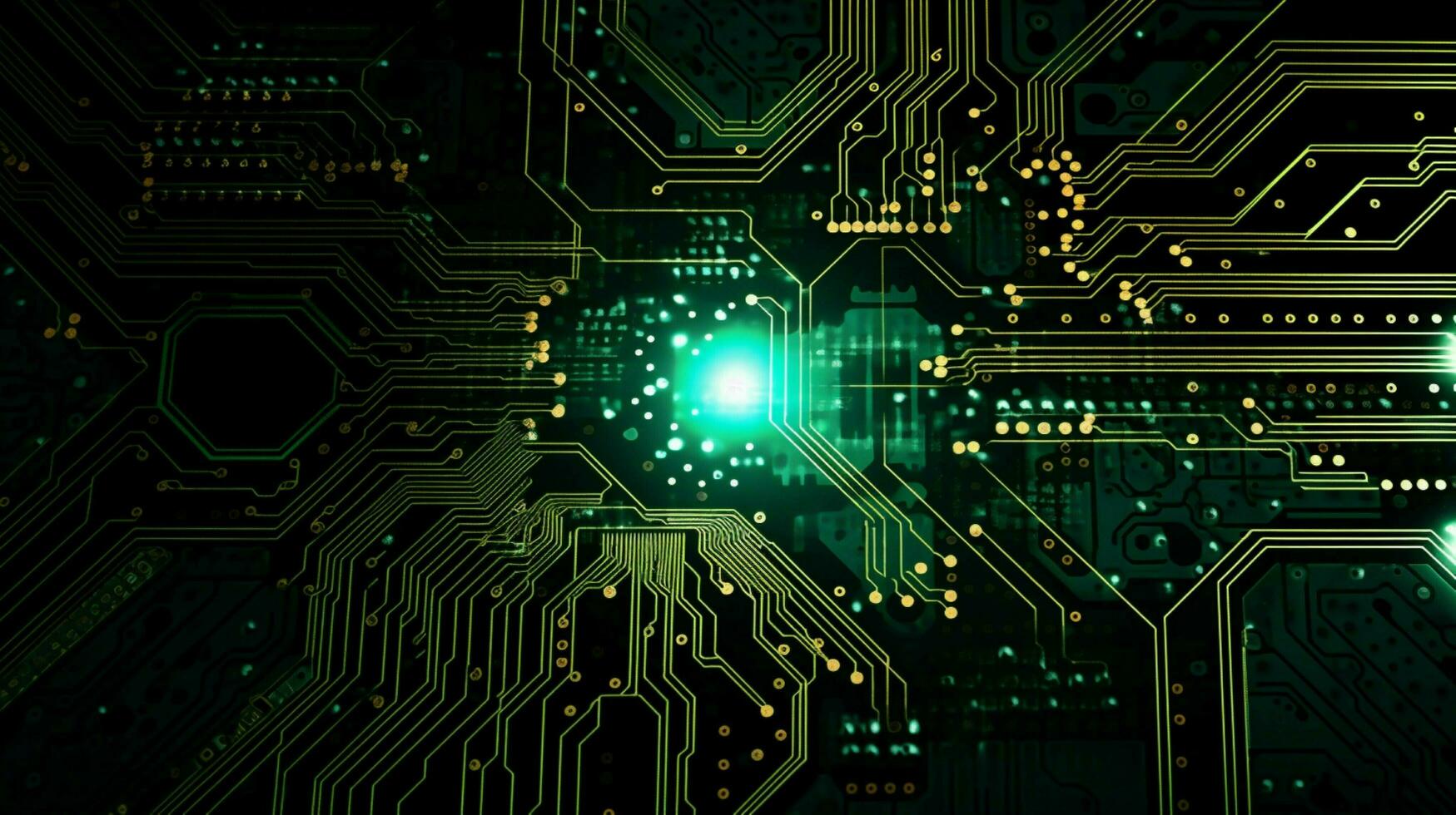 AI generated circuit board background photo