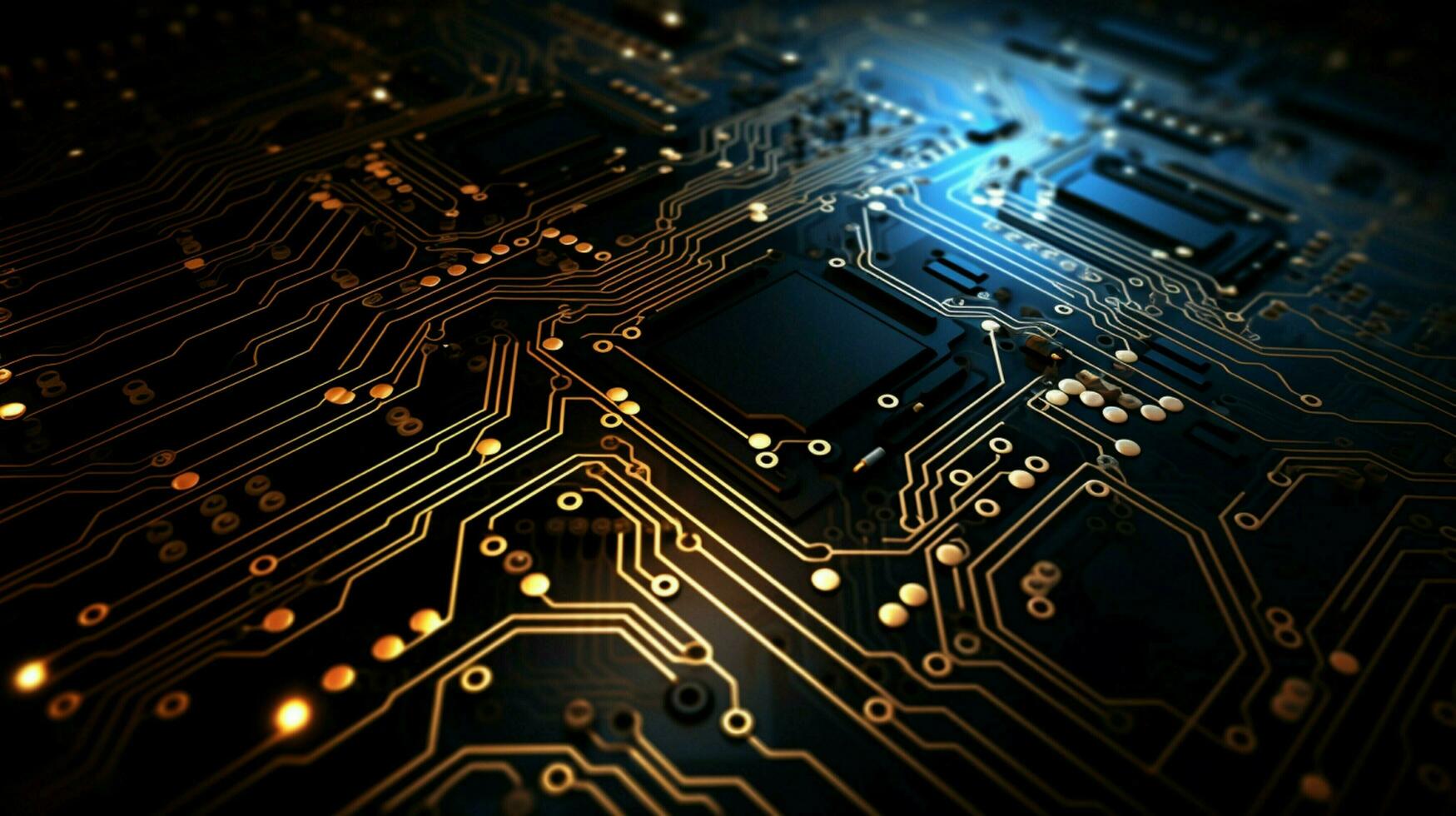 AI generated circuit board background photo