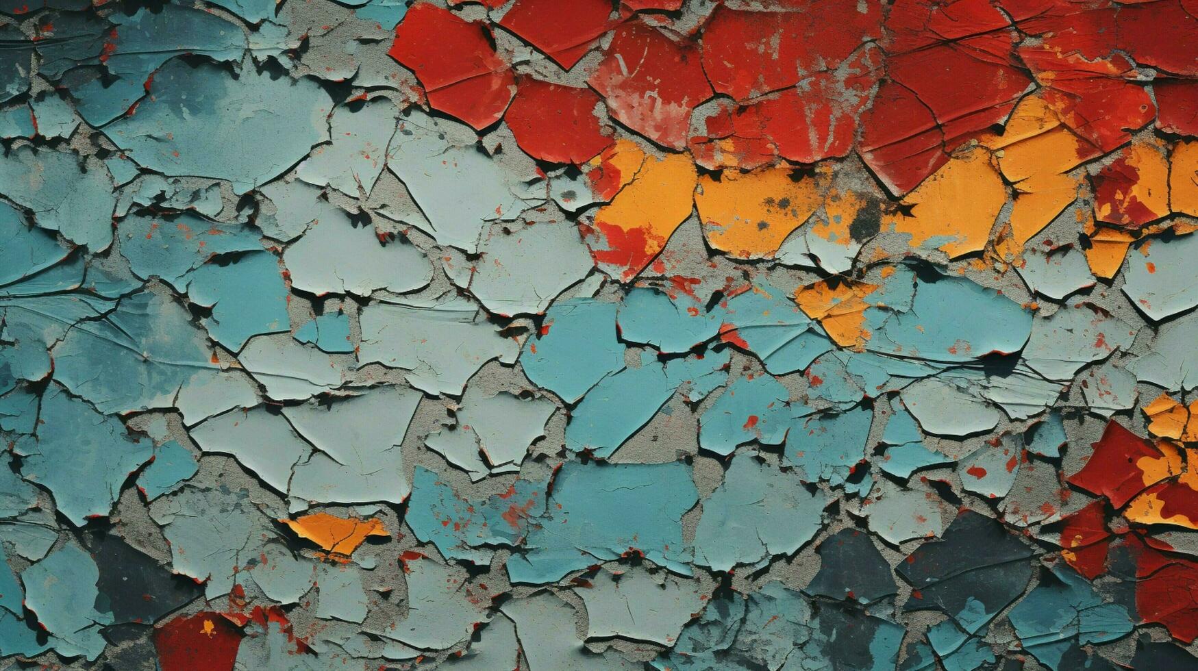 AI generated Cracked Paint Textures background photo