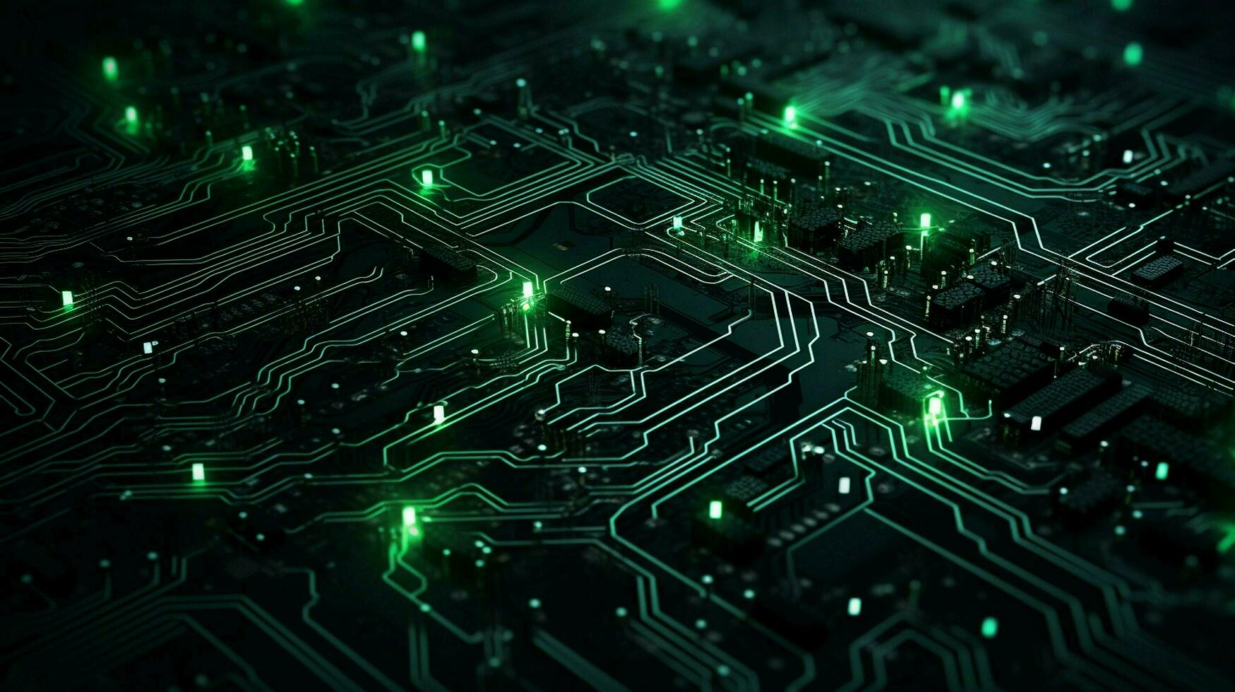 AI generated circuit board background photo