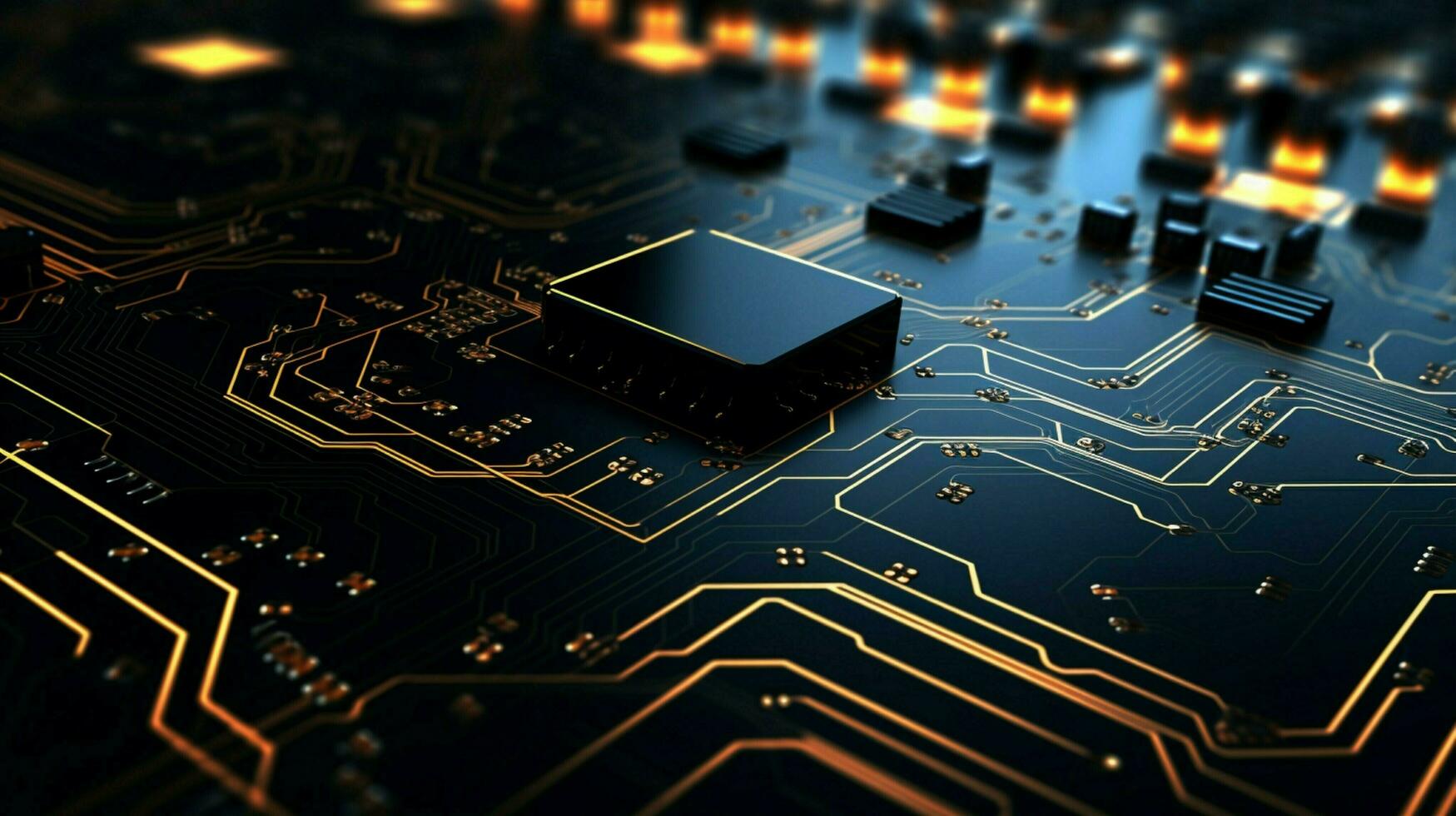 AI generated circuit board background photo