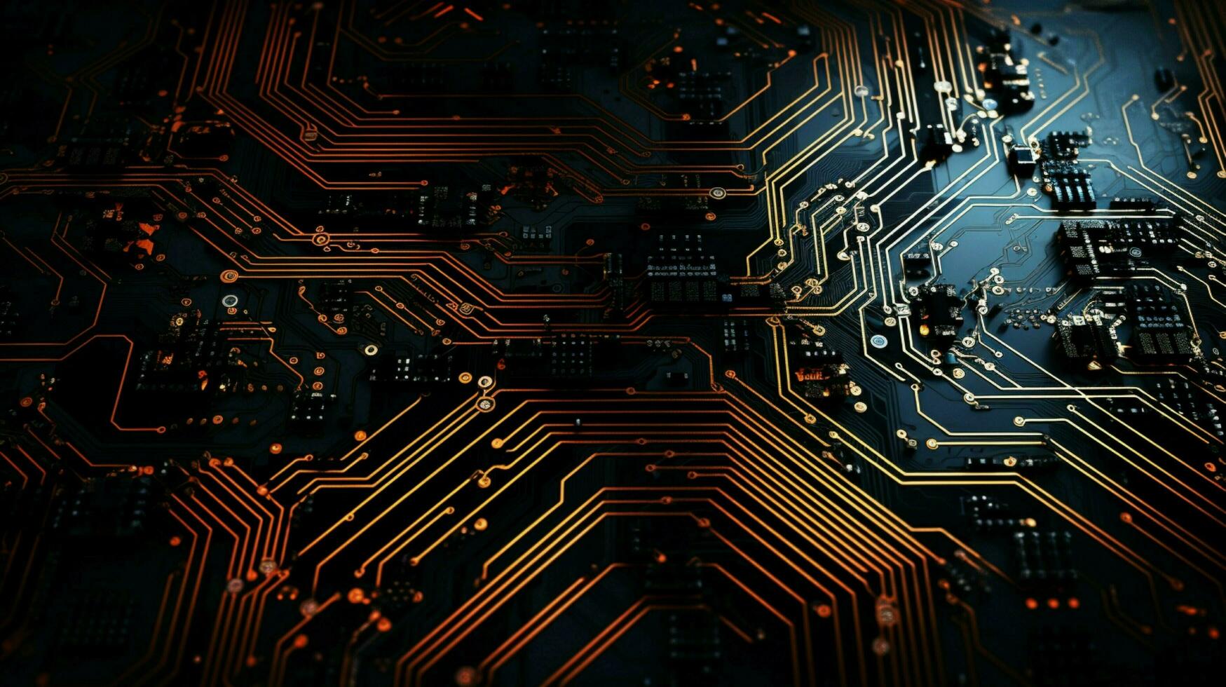 AI generated circuit board background photo