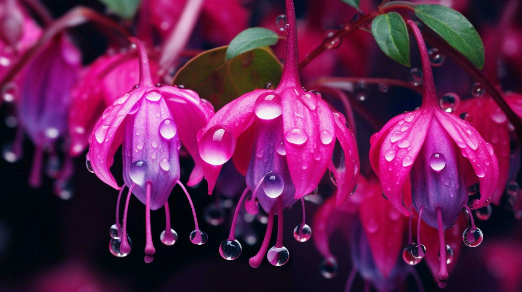 AI generated Fuchsia background photo