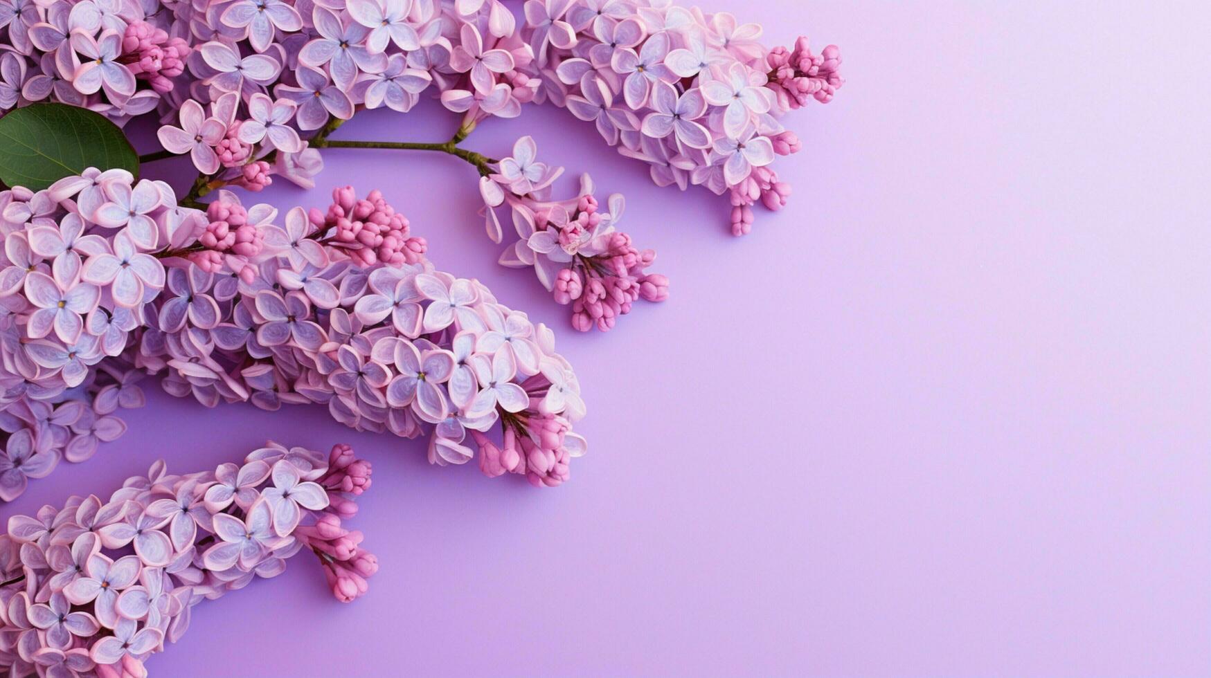AI generated Lilac background photo