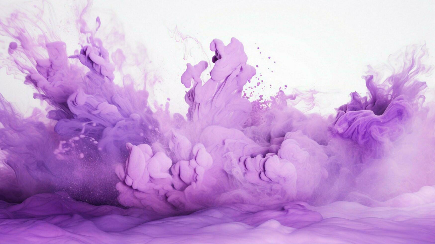 AI generated Lilac color splash background photo