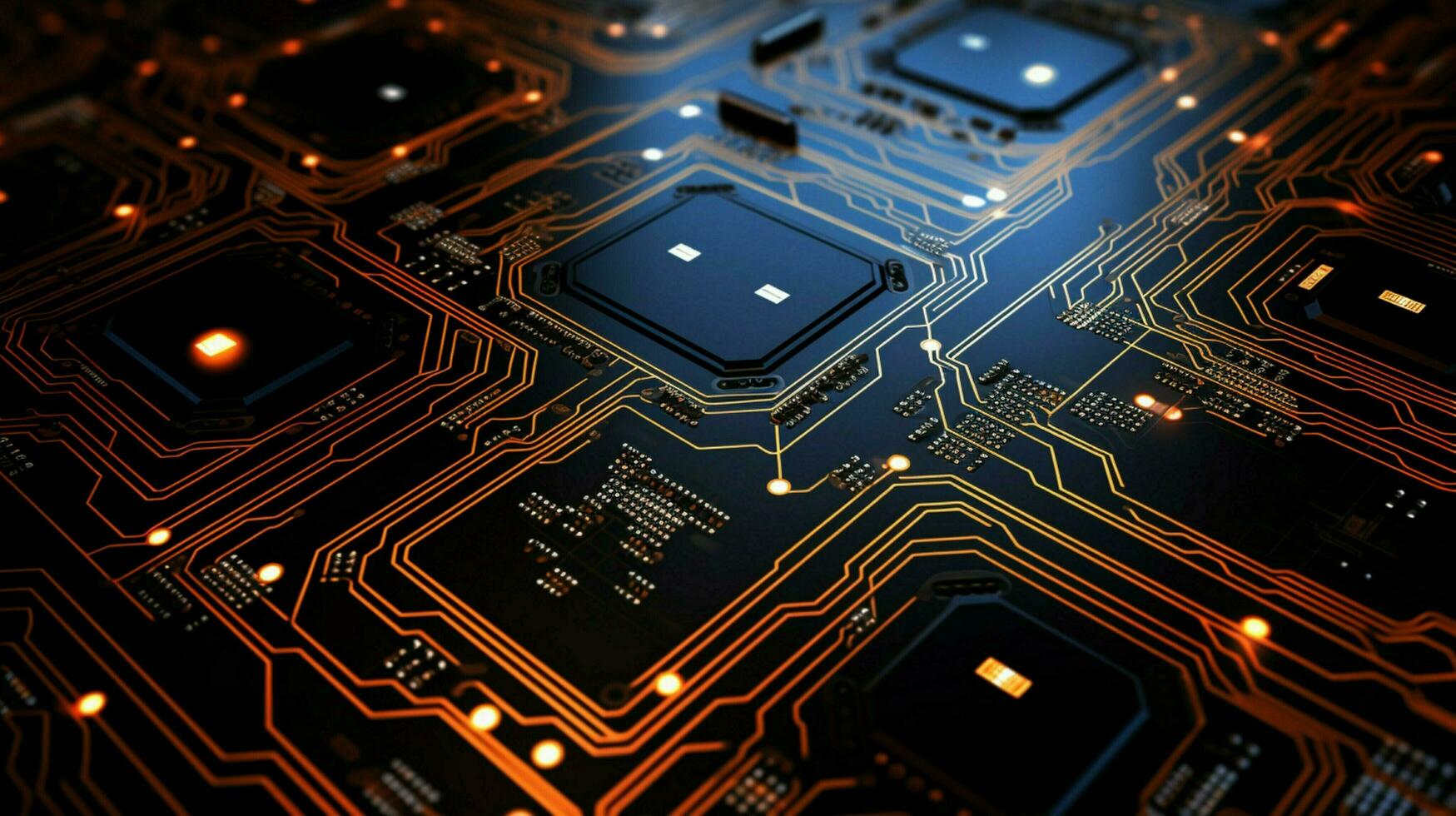 AI generated circuit board background photo