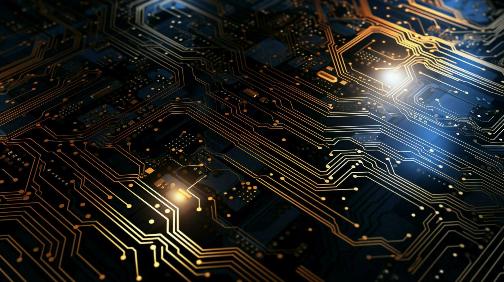 AI generated circuit board background photo