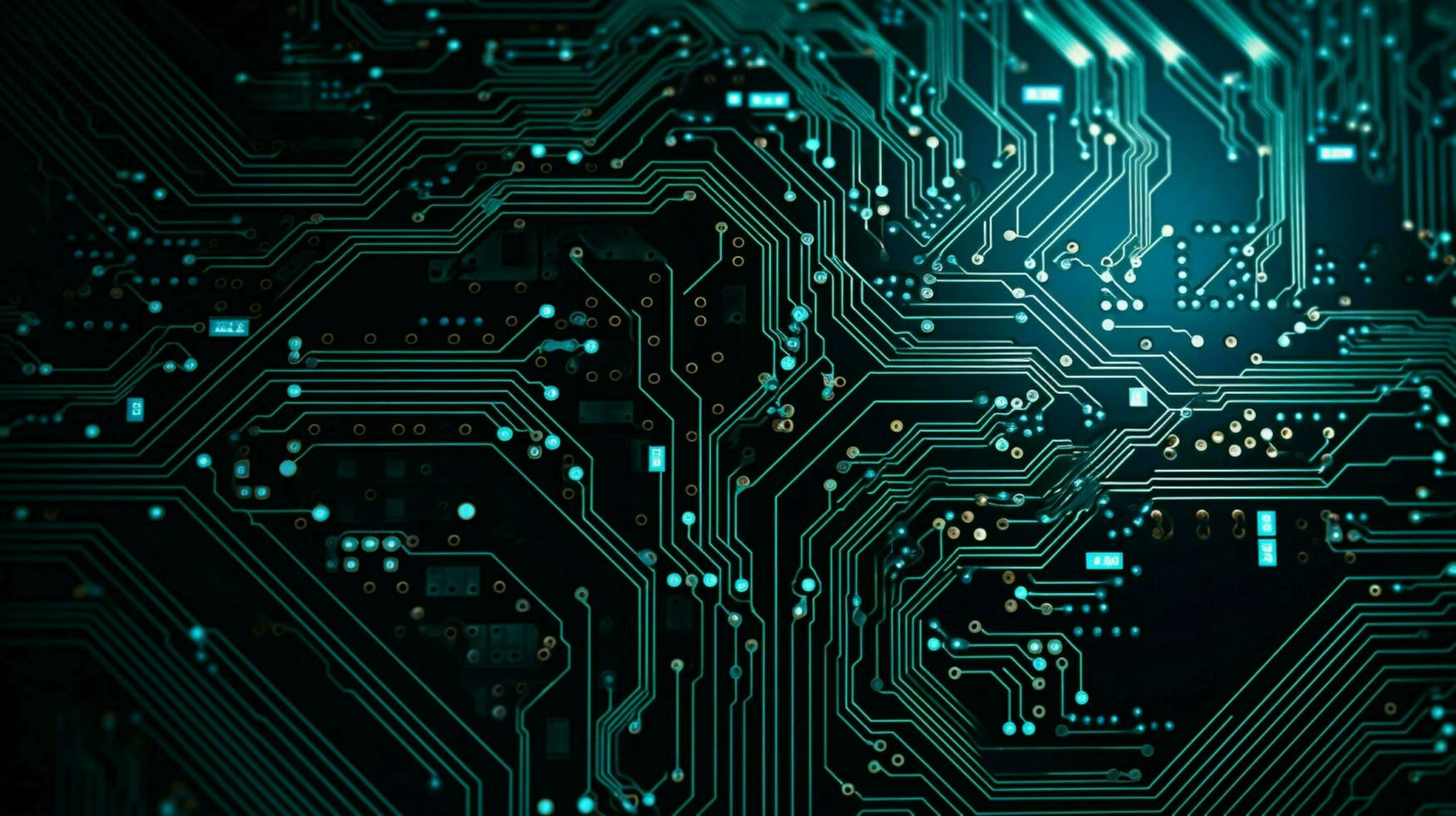 AI generated circuit board background photo