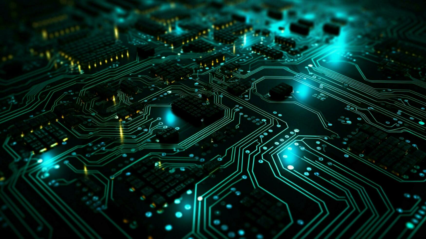 AI generated circuit board background photo