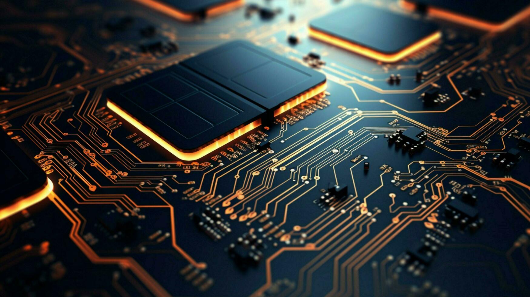 AI generated circuit board background photo