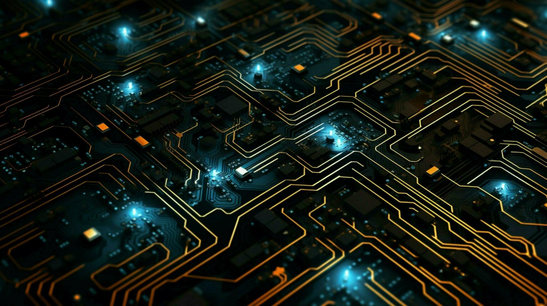 AI generated circuit board background photo