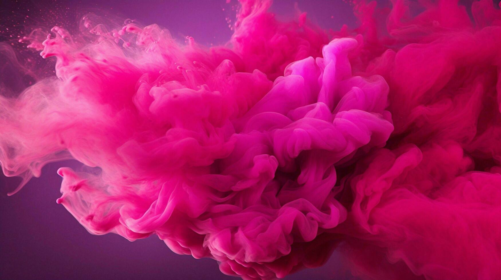 AI generated Fuchsia color powder splash background photo