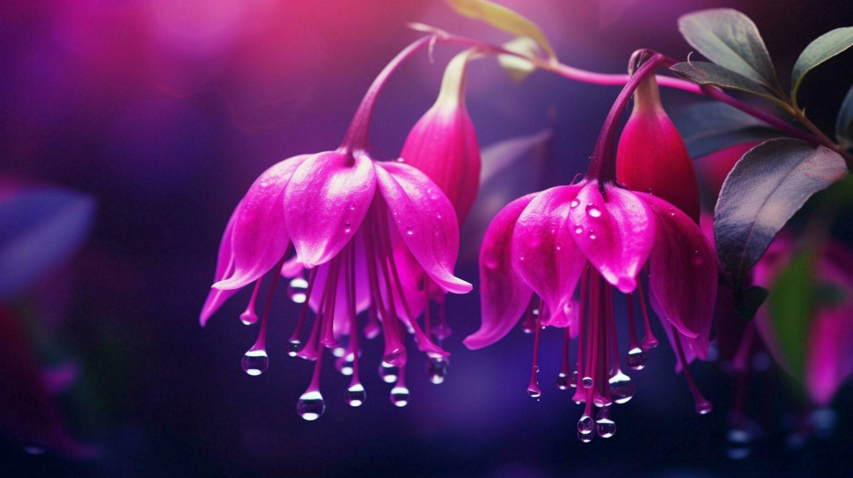 AI generated Fuchsia soft background photo