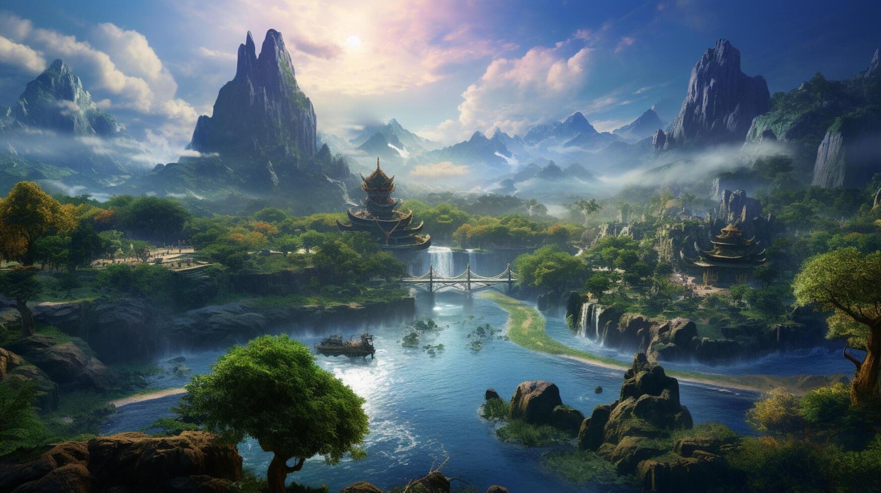 AI generated game background 36185639 Stock Photo at Vecteezy