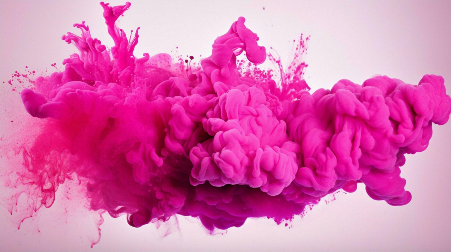 AI generated Fuchsia color powder splash background photo