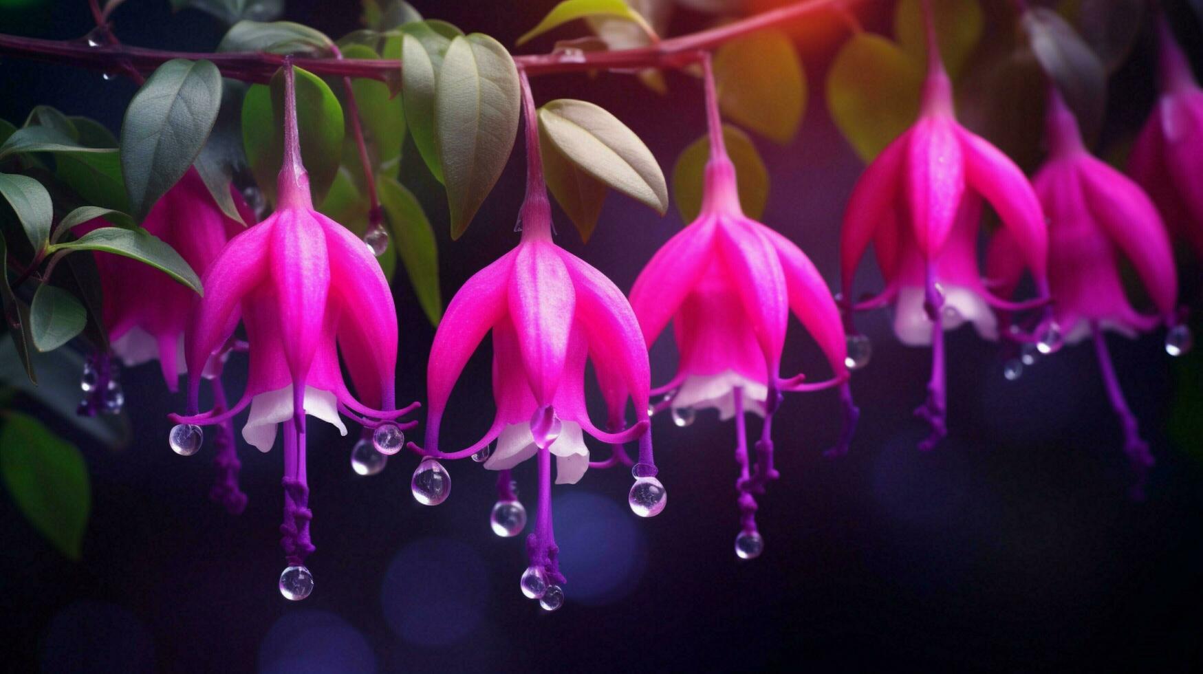 AI generated Fuchsia soft background photo