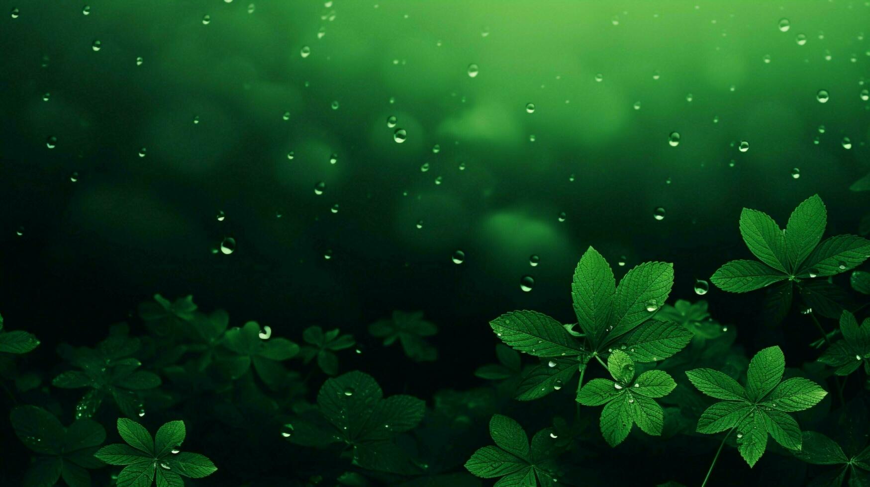 AI generated Green background photo