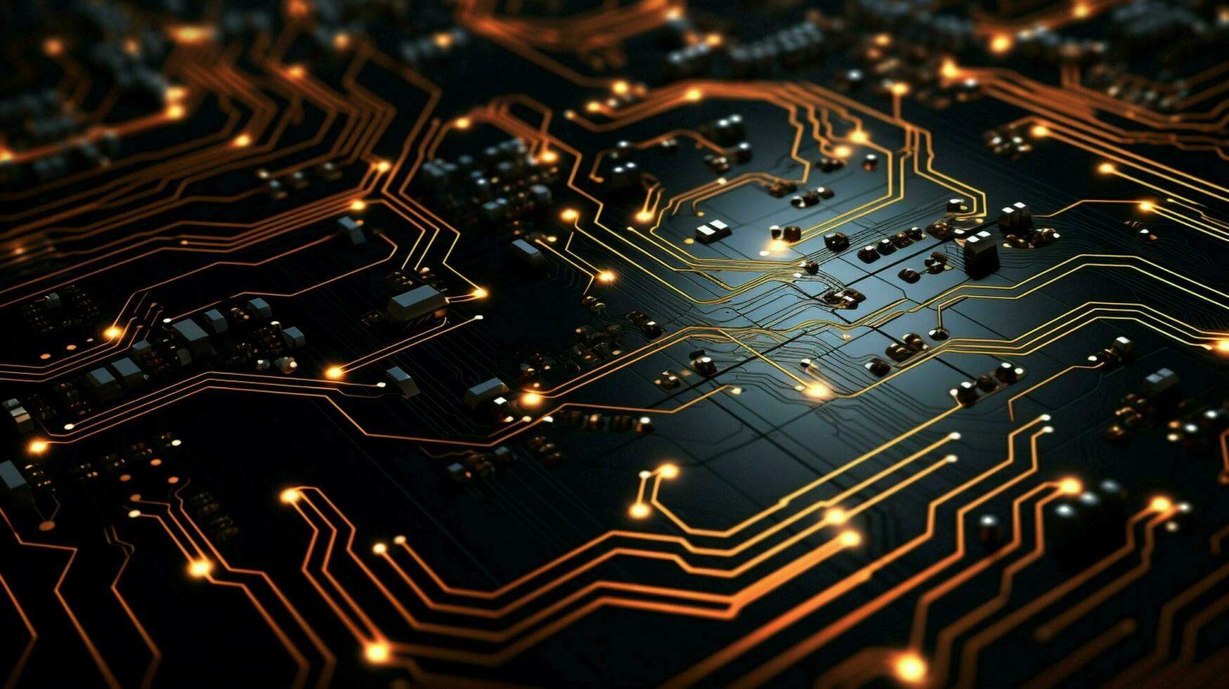 AI generated circuit board background photo