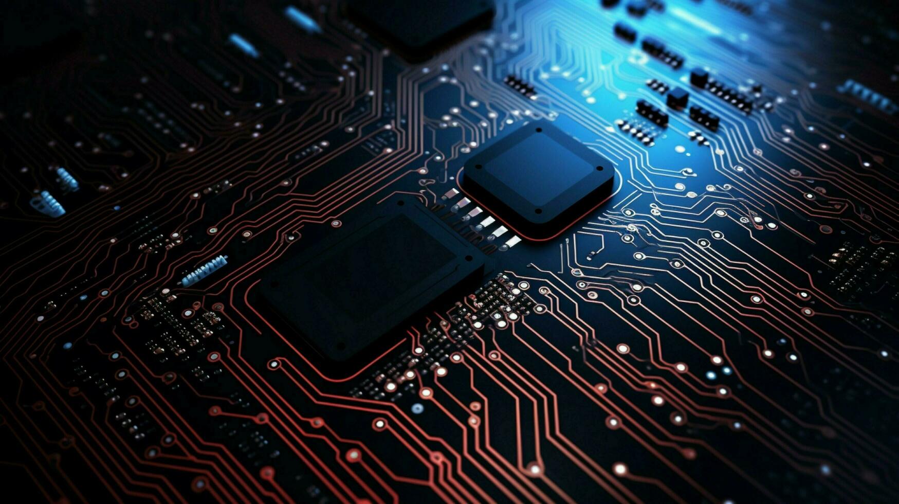 AI generated circuit board background photo