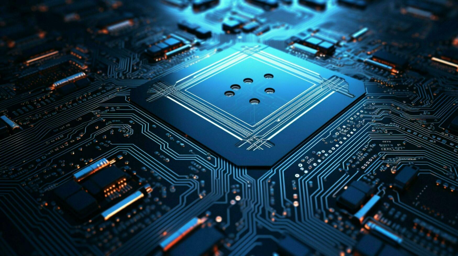 AI generated circuit board background photo