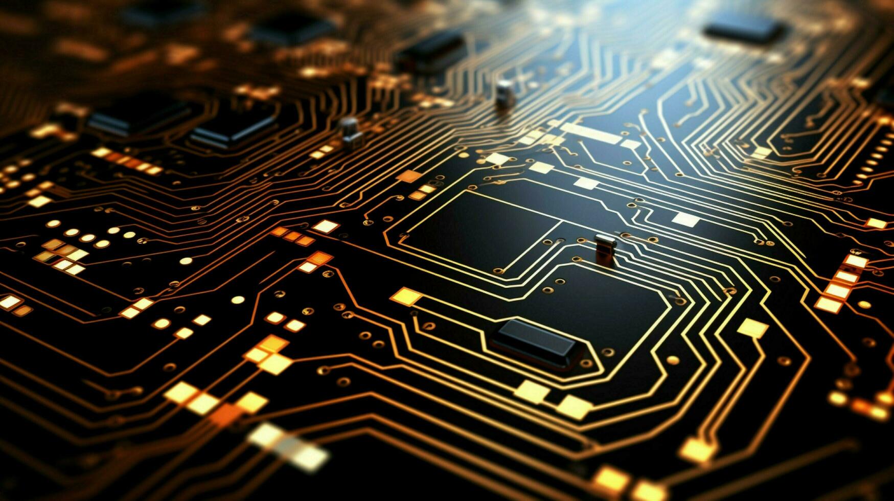 AI generated circuit board background photo