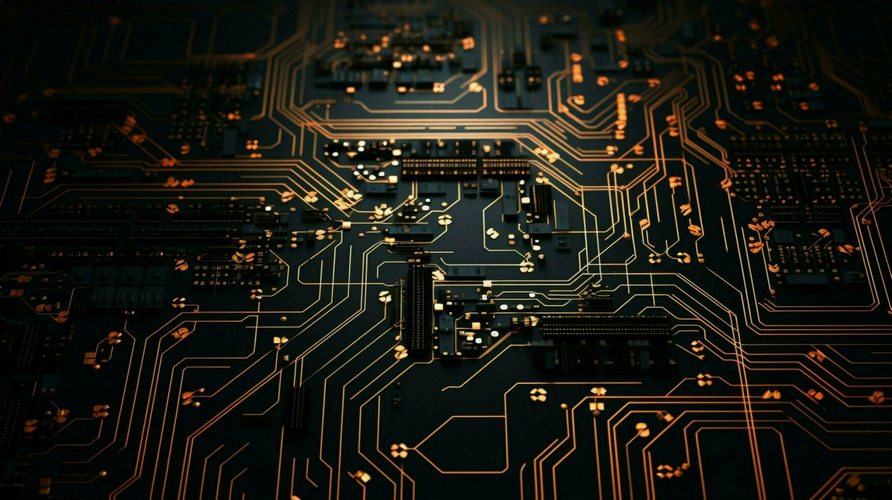 AI generated circuit board background photo